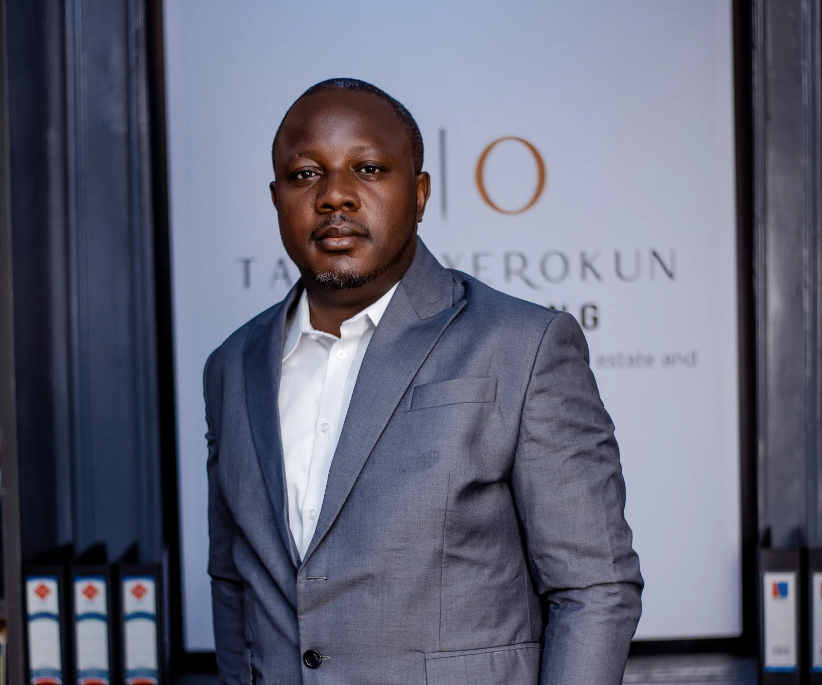 Engr. Omotayo Oyerokun at the Tayo Oyerokun Consulting office